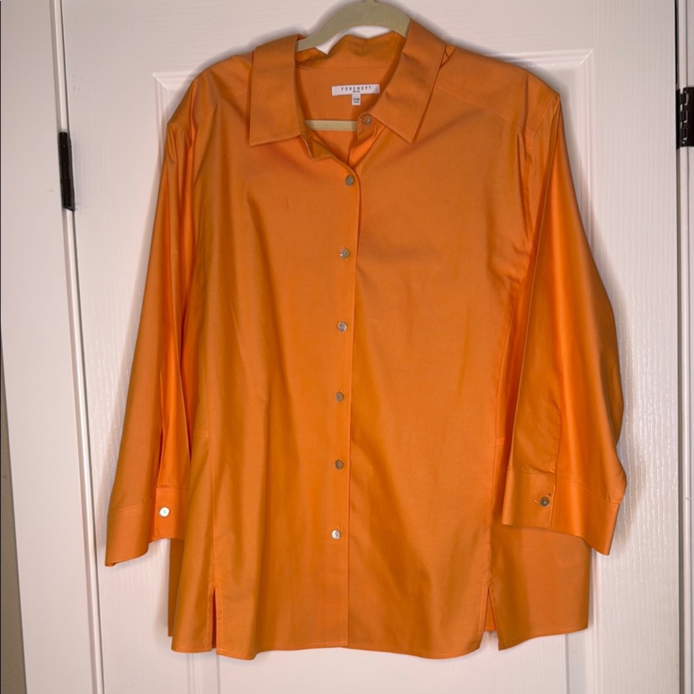 Orange Button-Up Shirt